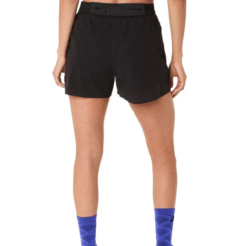 Pantaloneta METARUN SPLIT SHORTS - Femenino - Negro - talla: L