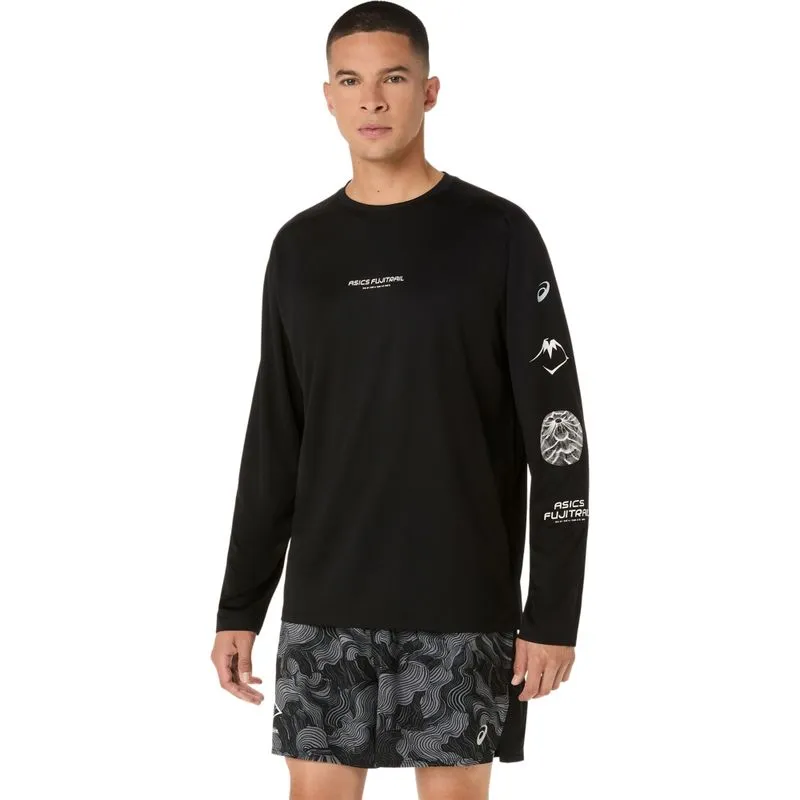 Camiseta Manga Longa Fujitrail Logo Ls Top - Preto/Cinza - tam: 3G