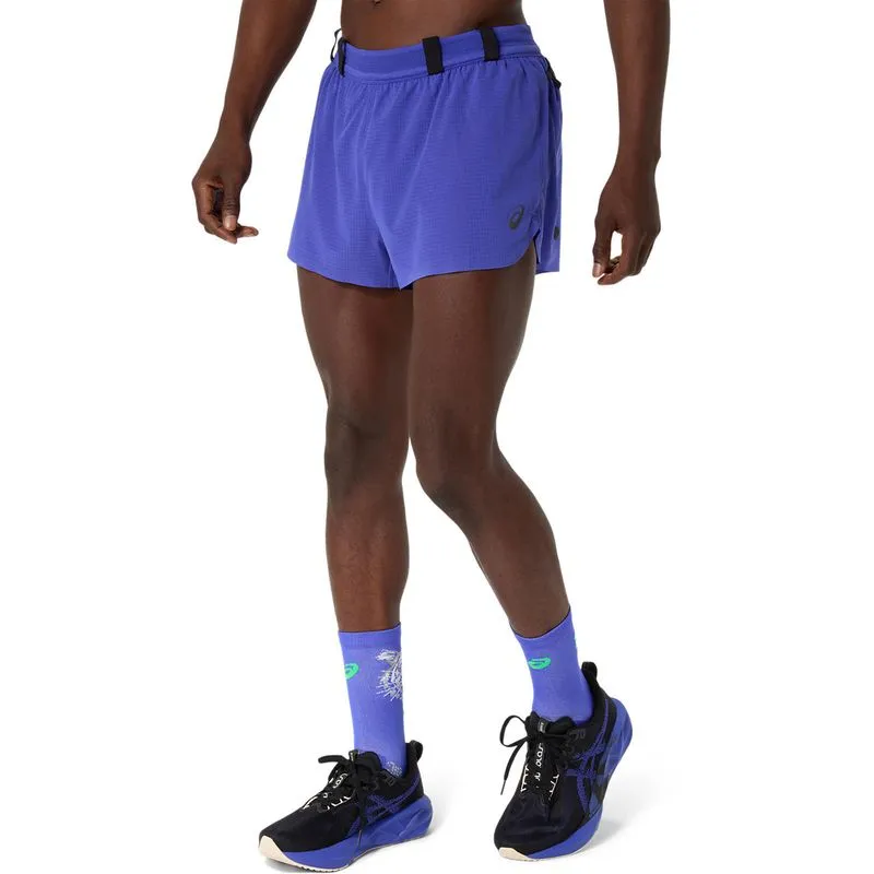 Pantaloneta ASICS Metarun Split Short - Masculino - Morado - talla: S