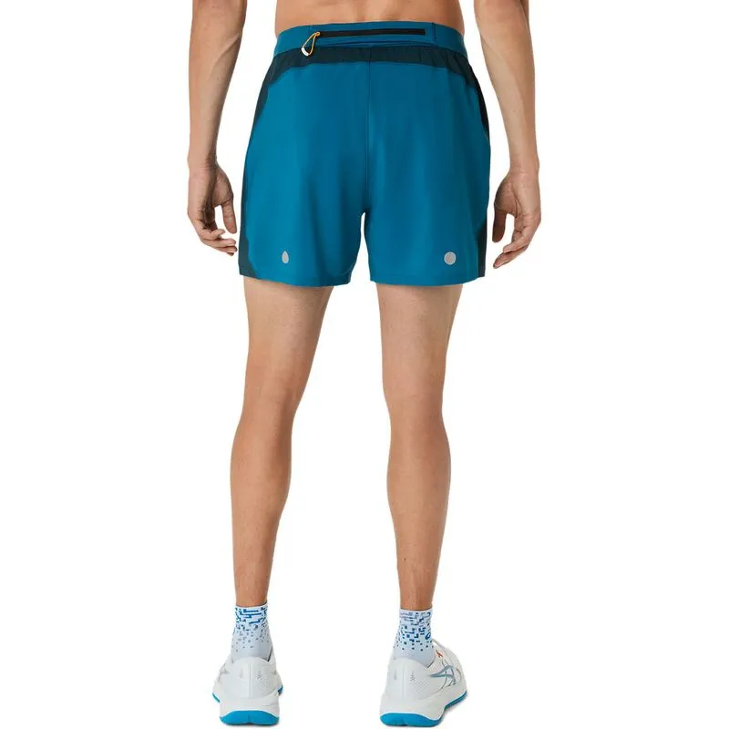 Short ASICS Road 5In - Verde - talla: XL