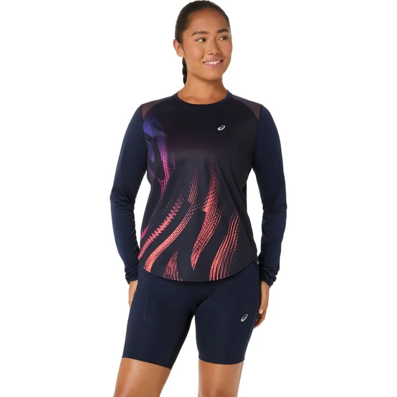 Camiseta Manga Longa Road Graphic Ls Top - Azul - tam: P