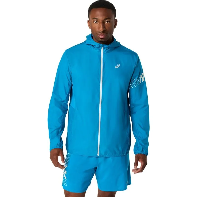 Jaqueta ASICS Icon - Masculino - Azul/Creme - tam: M