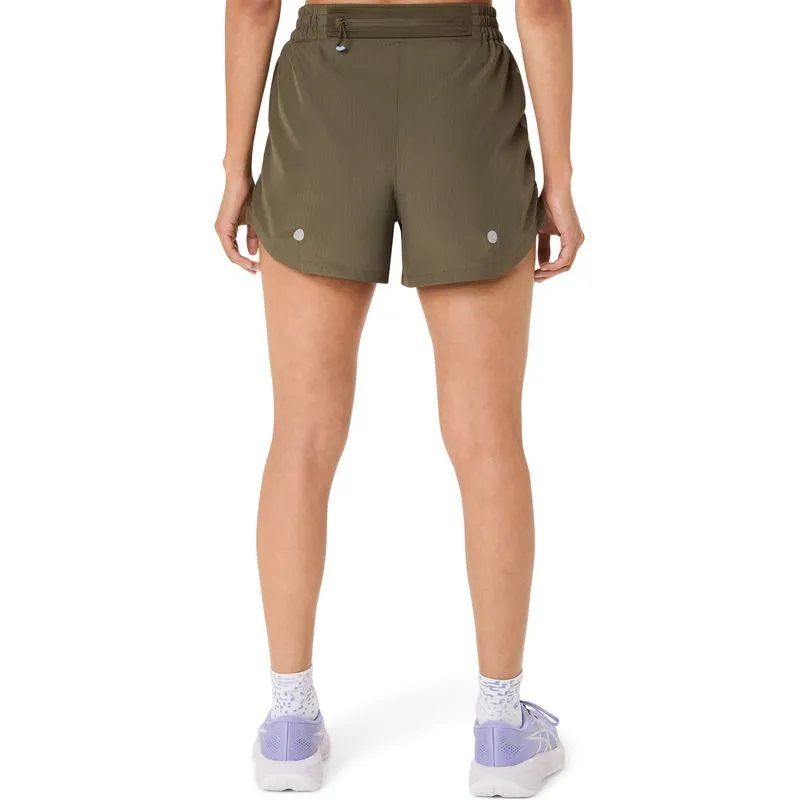 Pantaloneta NAGINO RUN ADJUSTABLE 4IN SHORT - Femenino - Verde - talla: S