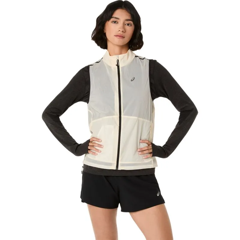 Colete ASICS Metarun Packable - Feminino - Creme - tam: GG