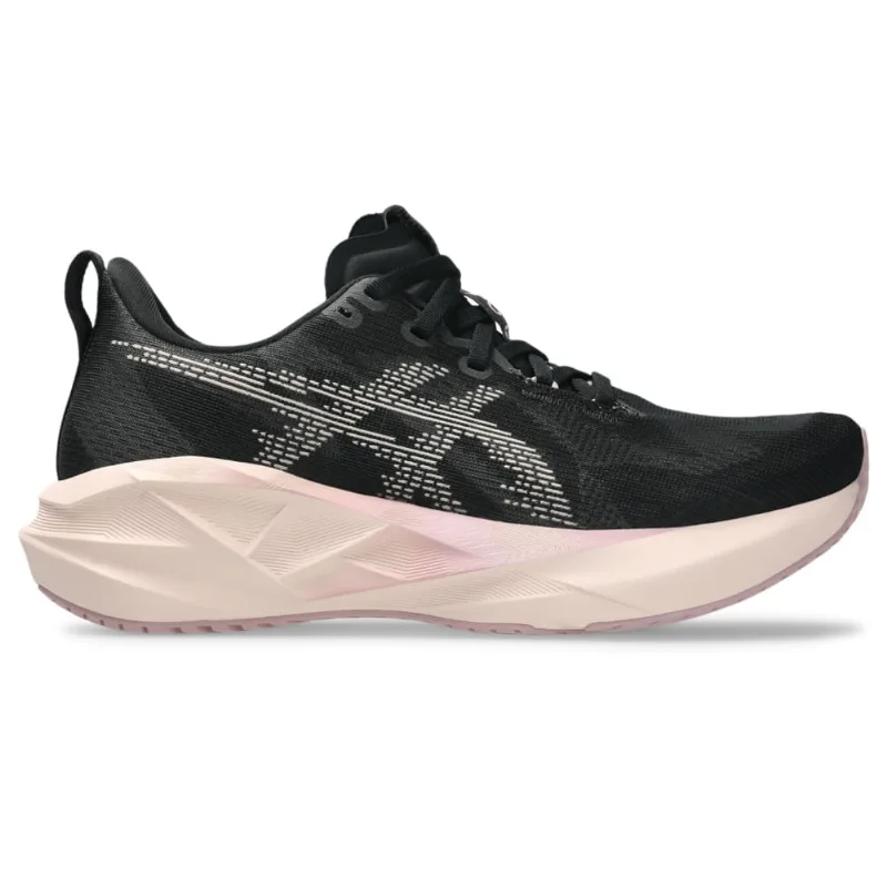 Tênis ASICS Novablast 5 - Feminino - Preto/Rosa - tam: 34.5