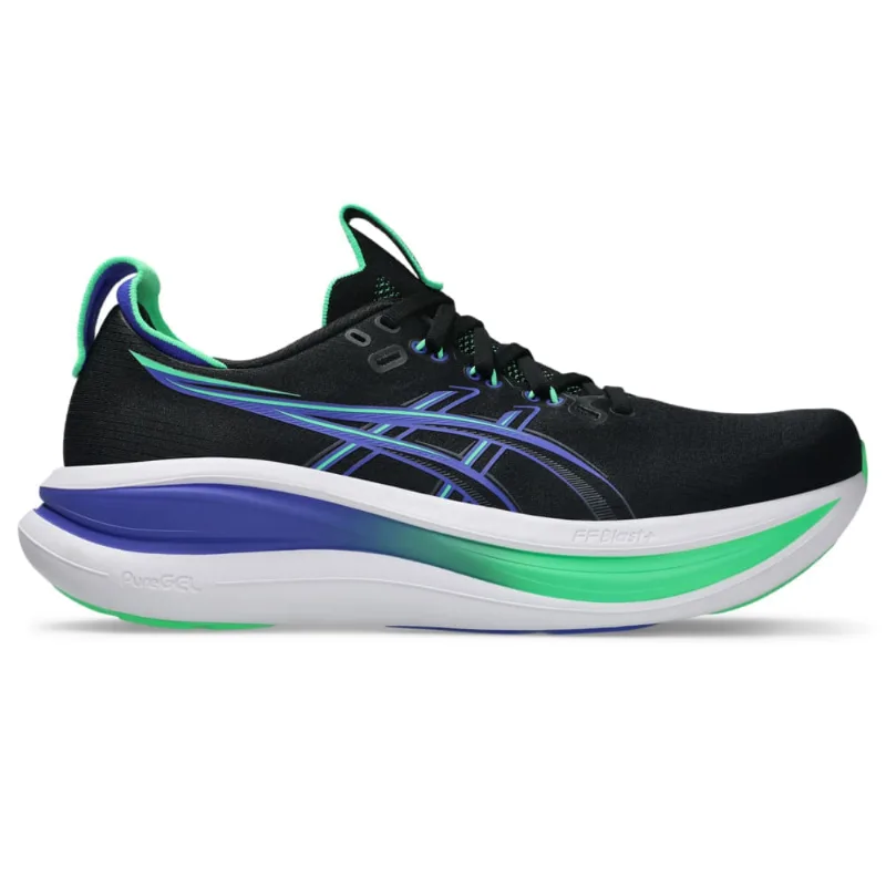 Tênis ASICS GEL Nimbus 28 - Masculino - Preto/Azul - tam: 48