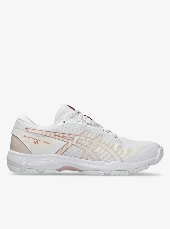 Gel-Netburner Academy 10 Womens WHT/BRN / 7.5