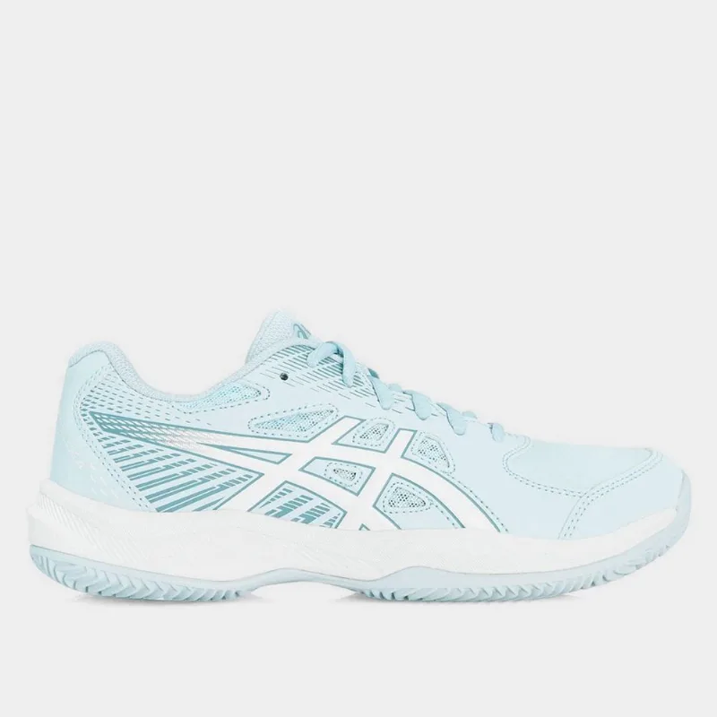 Tênis Asics Court Slide 4 Saibro Feminino - Feminino - Azul+Branco