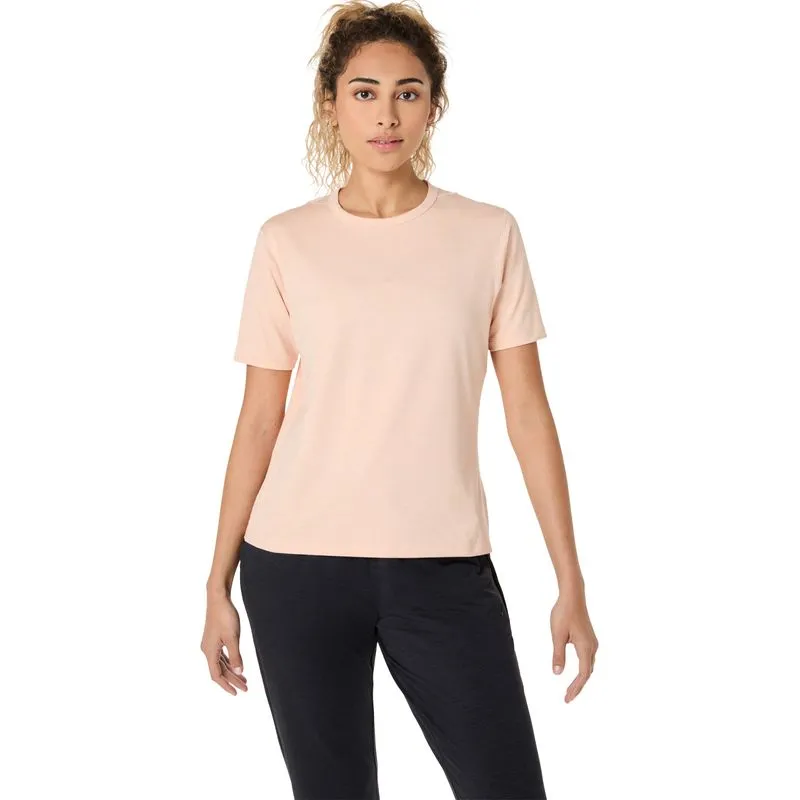 Camiseta ASICS Refined Texture Short Sleeve Top - Rosado - talla: XL