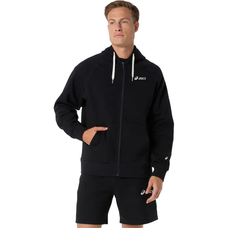 Chaqueta ASICS Asics Logo Fleece Full Zip Hoodie - Negro - talla: 2XL