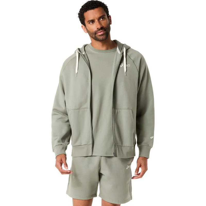 Chaqueta ASICS Asics Logo Fleece Full Zip Hoodie - Verde - talla: M