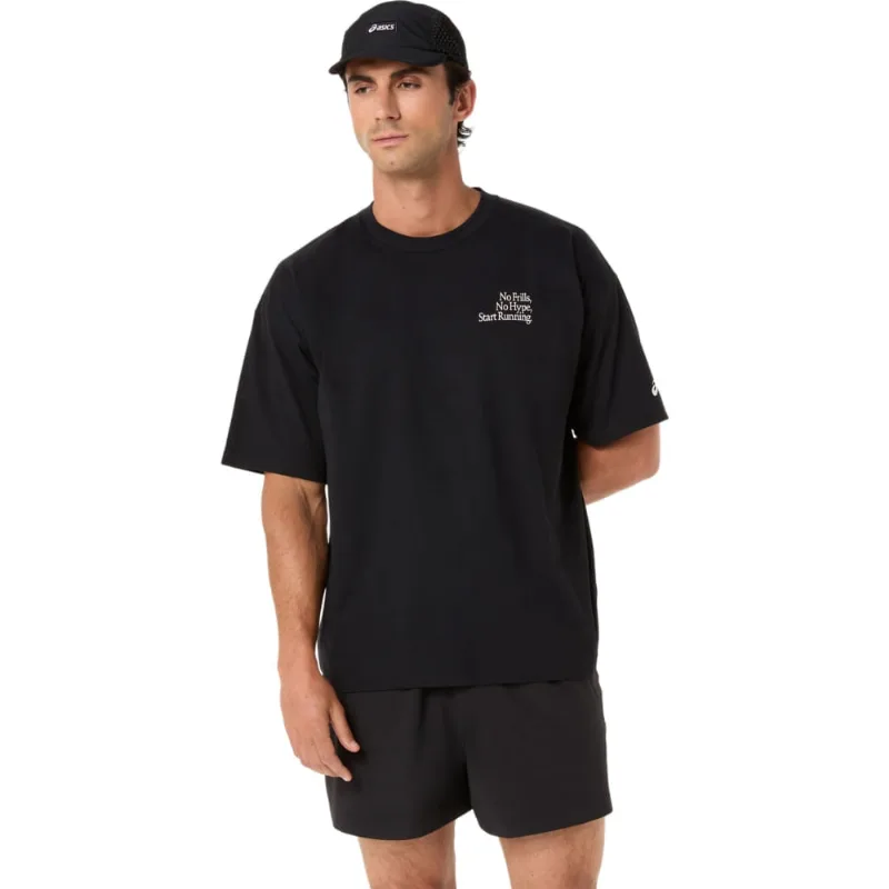 Camiseta Runner Graphic Relaxed - Masculino Preto 3G