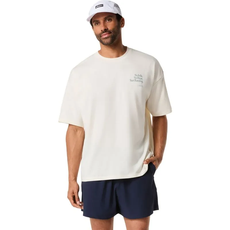 Camiseta Runner Graphic Relaxed - Creme - tam: 4G