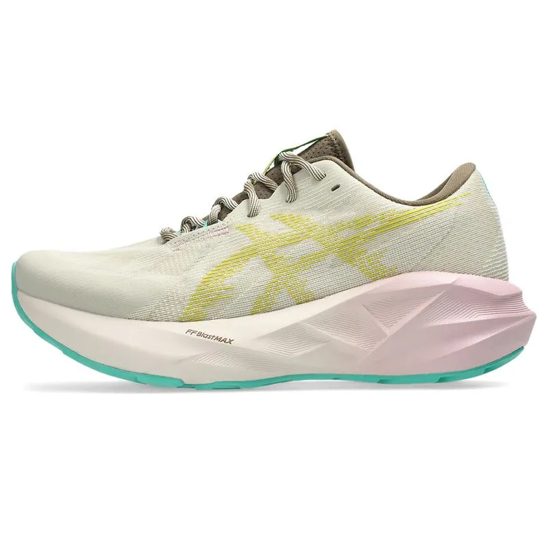 Tênis ASICS Novablast 5 TR - Feminino - Cinza/Verde - tam: 41.5