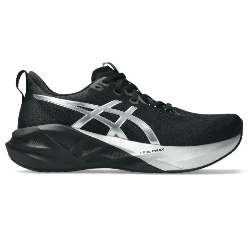 Tênis ASICS Novablast 5 Platinum - Masculino - Prata/Preto - tam: 42.5