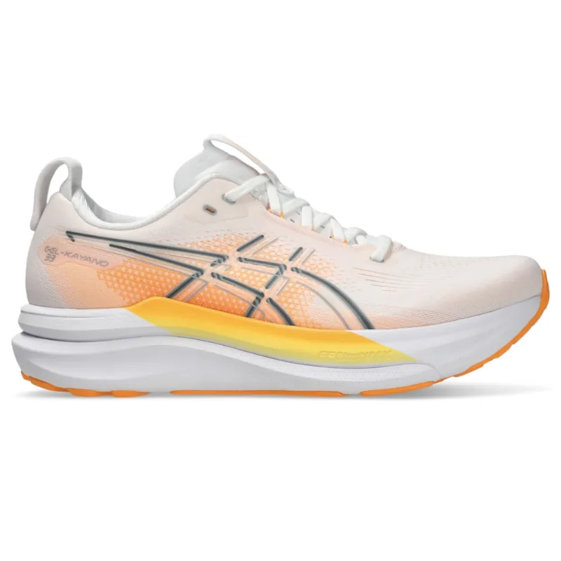 Tênis ASICS GEL-Kayano 33 - Masculino - Branco/Laranja - tam: 49