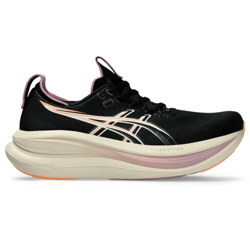Tênis ASICS GEL Nimbus 28 - Feminino - Preto/Roxo - tam: 40.5