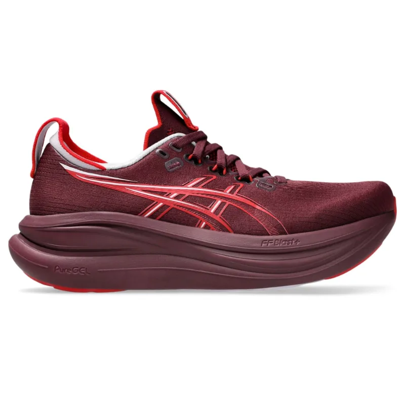 Tênis ASICS GEL Nimbus 28 - Feminino - Roxo/Vermelho - tam: 41.5