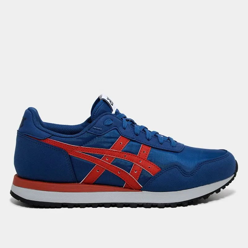 Tênis Asics Tiger Runner II - Unissex - Azul+Vermelho