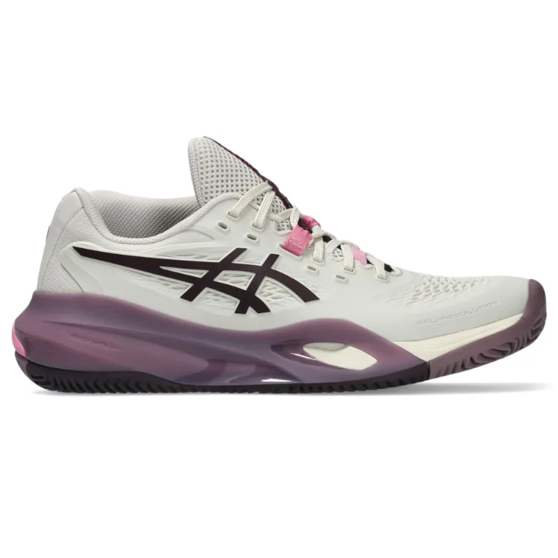 Tênis ASICS Gel-Resolution X Saibro - Feminino - Bege/Roxo - tam: 41.5
