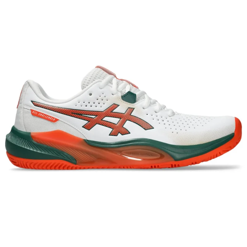 Tênis ASICS Gel-Challenger 15 Padel - Masculino - Branco/Laranja - tam: 42.5
