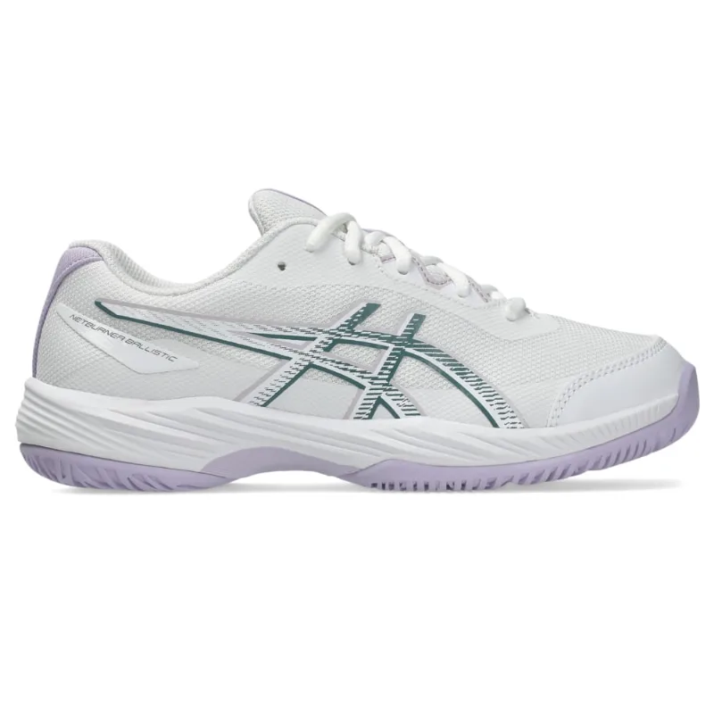 Tênis ASICS Gel-Netburner Ballistic 4 Gs - Infantil - Branco/Azul - tam: 36