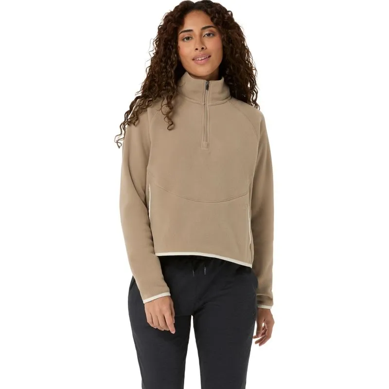 Blusa ASICS Manga Longa Refined Texture Fleece Half Zip - Marrom - tam: GG