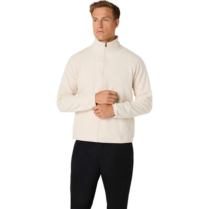 Chaqueta ASICS Refined Texture Fleece Full Zip Top - Blanco - talla: 2XL