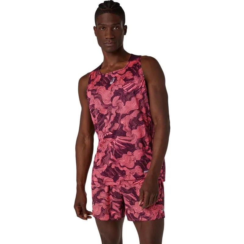 Camiseta Regata Fujitrail Singlet - Rosa/Roxo - tam: P