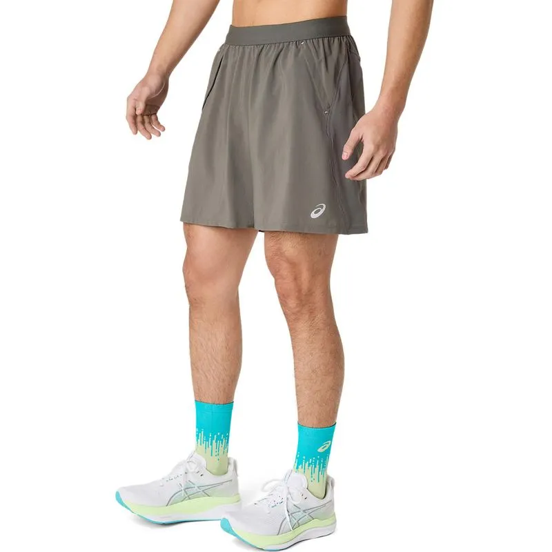 Short ASICS Road 2-N-1 7In - Gris - talla: M