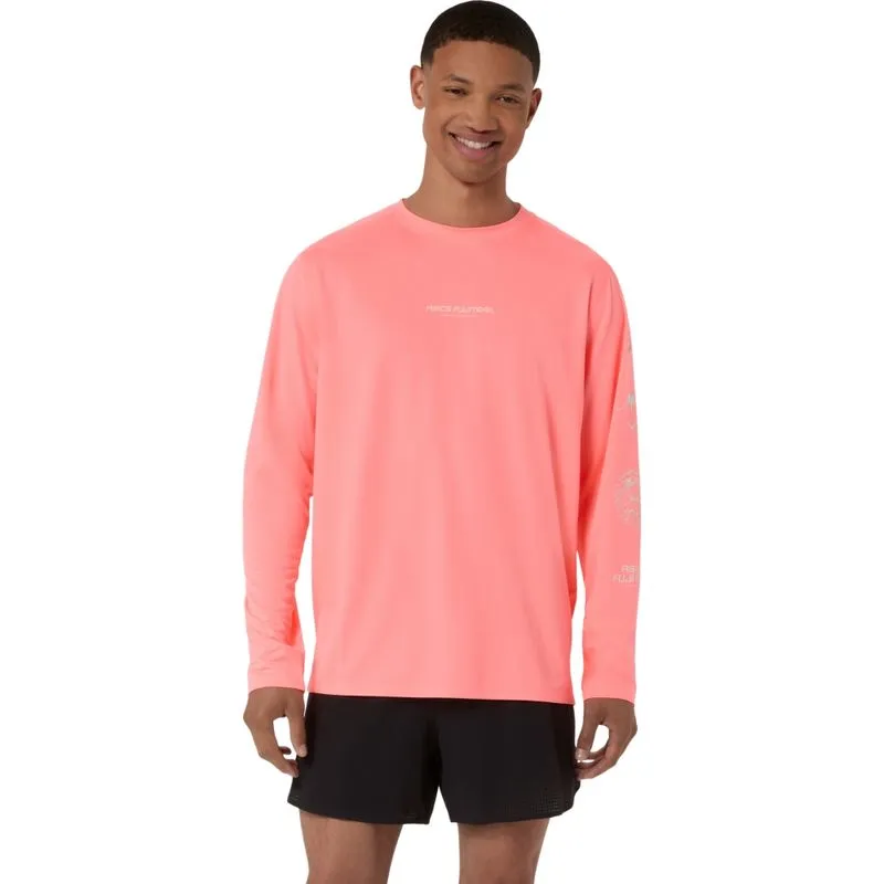 Camiseta Manga Longa Fujitrail Logo Ls Top - Coral - tam: M