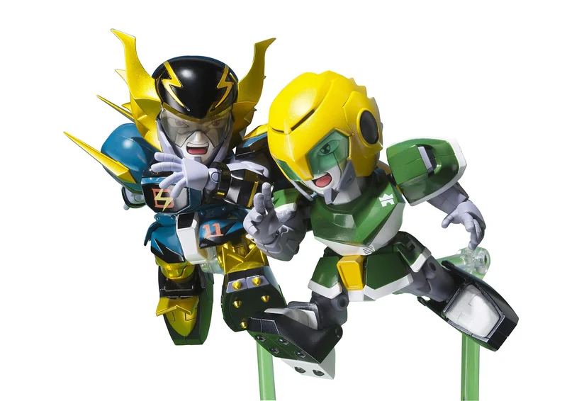 Chogokin Iron Leaguer Mach Windy & Gold Foot Diecast Movable Figure 145539 NEW