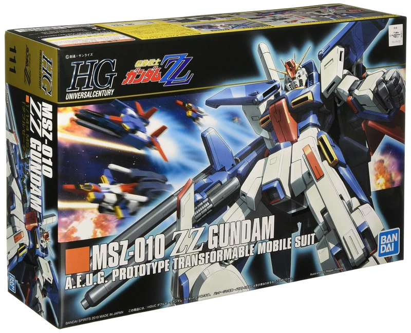 Bandai Spirits HGUC ZZ Gundam 1/144 MSZ-010 A.E.U.Z. Prototype Plastic Model kit