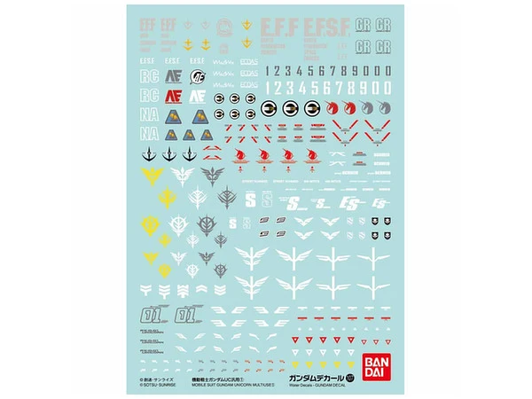 Bandai - 高達多用途水貼 No.107 機動戰士高達UC系列(1) Y400 (4573102579706)