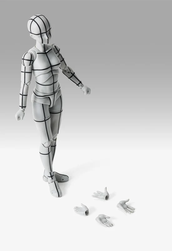 Bandai S.H.Figuarts Body-chan -Sports- Edition -Wire Frame- (Gray Color Ver.)