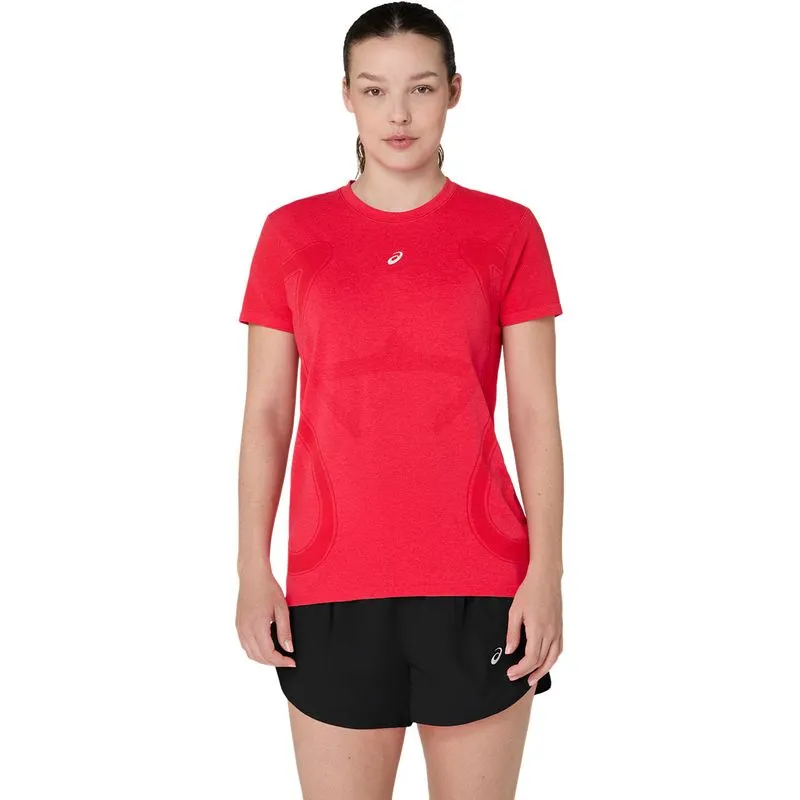 Camiseta ASICS Road Seamless - Rojo - talla: S