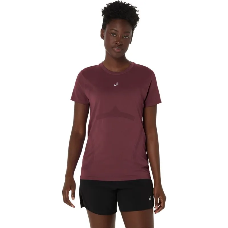 Camiseta ASICS Road Seamless - Feminino - Roxo/Marrom - tam: 3XS