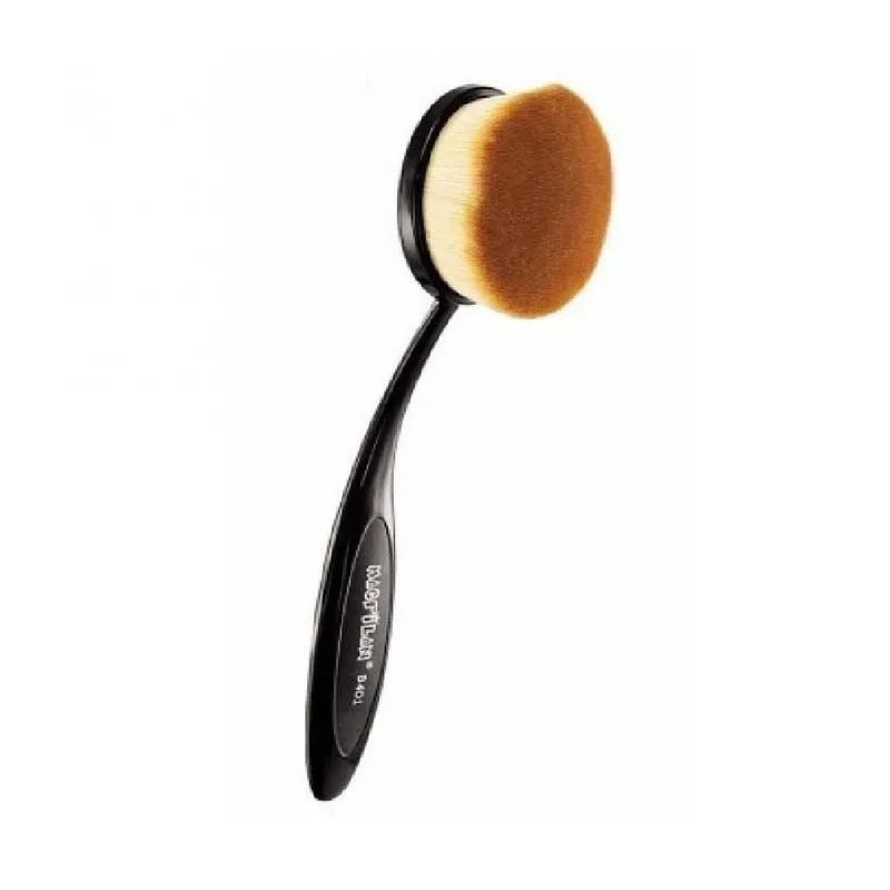 Pincel Oval Macrilan B-401 Para Base E Pó 15,8cm Preto