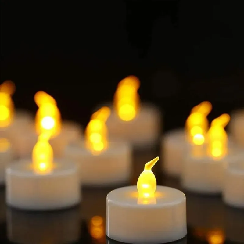 Velas De Led Decorativas Amarelas 4cm - 1 Unidade