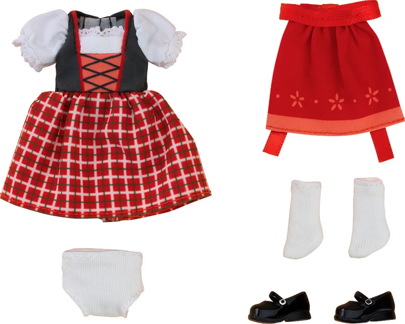 Nendoroid Doll Good Smile Company Nendoroid Doll Outfit Set: World Tour Germany - Girl (Green/Red) Red