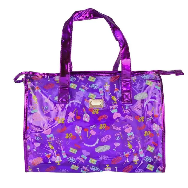 Bolsa Sacola Transparente Candy Feminina - Commerce Brasil