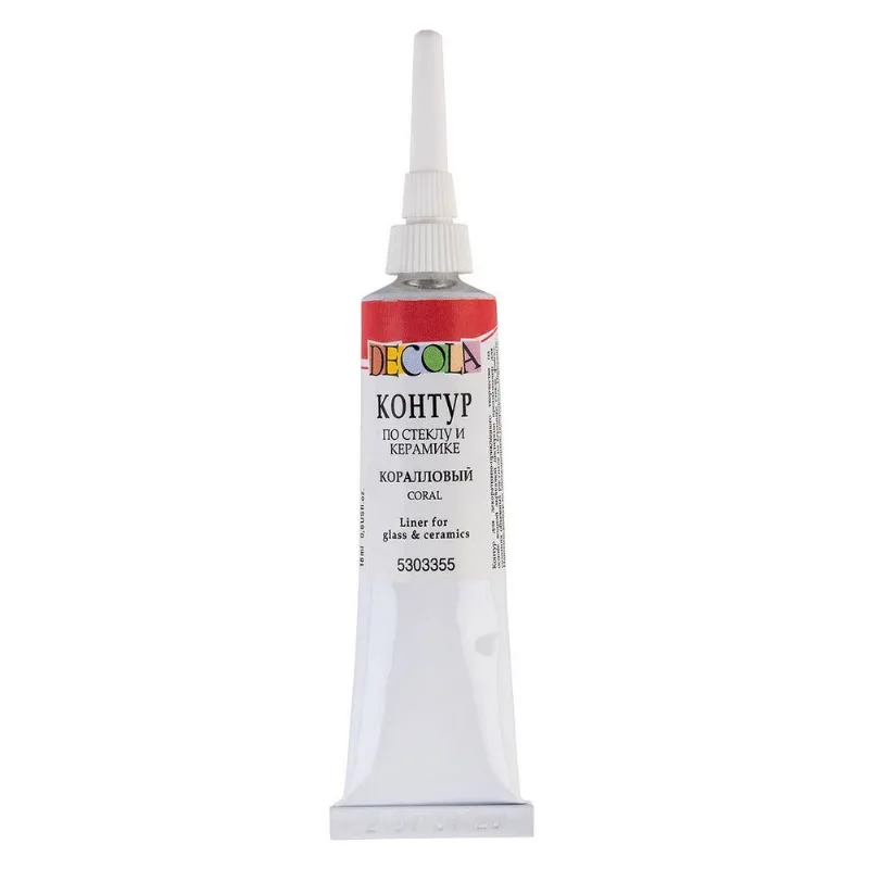 Tinta Liner Decola Para Vidro E Porcelana 355 Coral