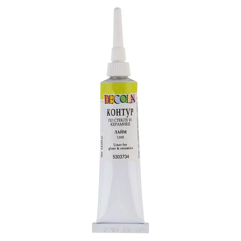 Tinta Liner Decola para Vidro e Porcelana 734 Lime