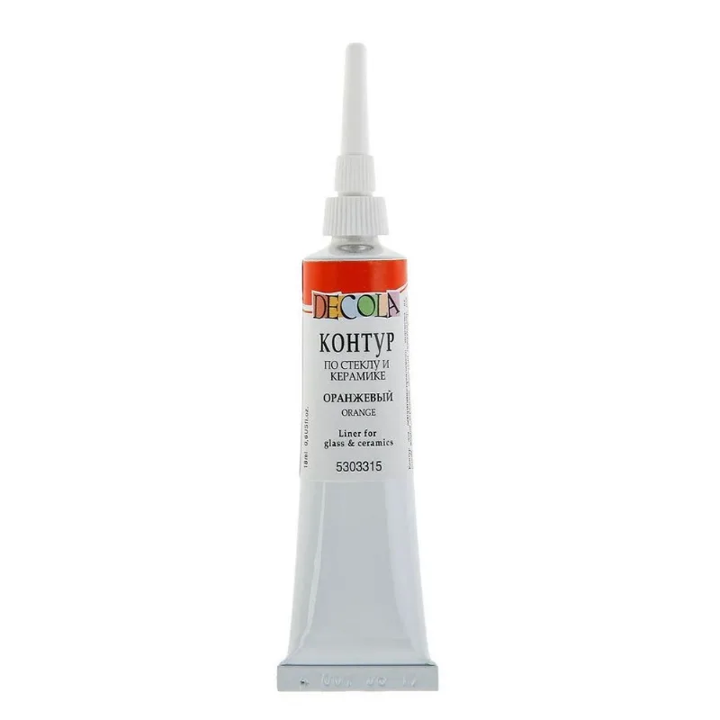 Tinta Liner Decola Para Vidro E Porcelana 315 Orange