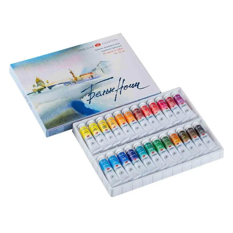 Aquarela White Nights Tubo 24 Cores 10ml