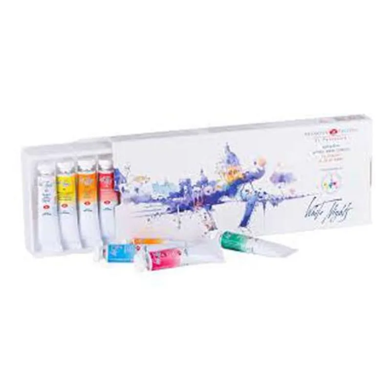 Kit 12 Tintas Aquarela White Nights Em Tubo 1243