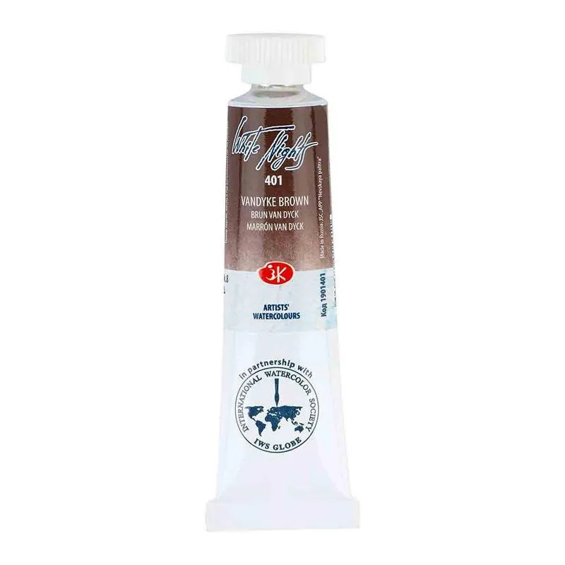 Aquarela White Nights Tubo 401 Vandyke Brown 10ml