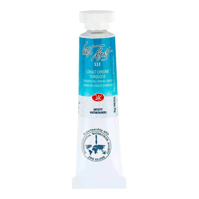 Aquarela White Nights Tubo 533 Cobalt Chrome Turquoise 10ml