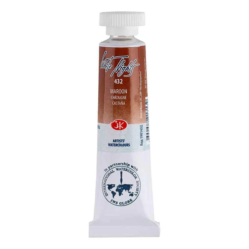 Aquarela White Nights Tubo 432 Maroon 10ml