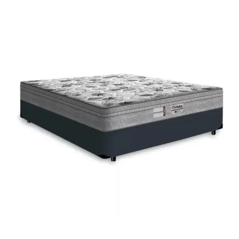 Cama Box Casal Mais Colchão Molas Casal - Probel - Evolution